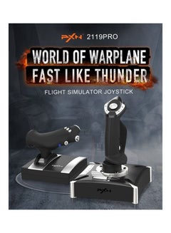 Flight simulator controls PS4/PC flight simulator joystick with Vibration Flight Simulator Stick for PS4/ Windows XP/VISTA/7/8/10/11, Do not support PS5/MAC system device