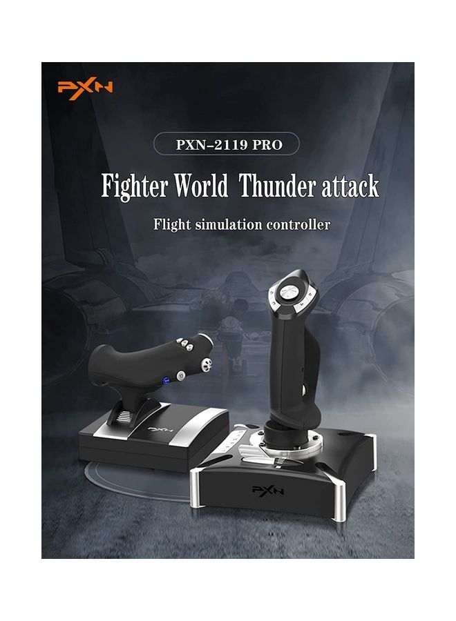 PXN - Flight simulator controls PS4/PC flight simulator joystick with Vibration Flight Simulator Stick for PS4/ Windows XP/VISTA/7/8/10/11, Do not support PS5/MAC system device - Image 1