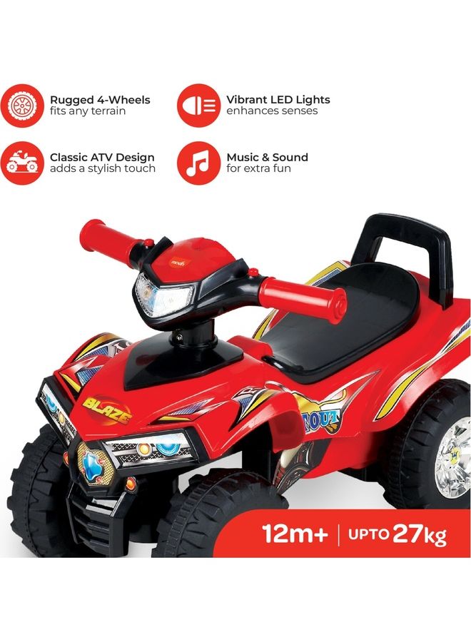 Moon - Blaze Quad Bike For Kids With ATV Design 12 Months Above Boys And Girls 60 x 38 x 42cm - Image 1