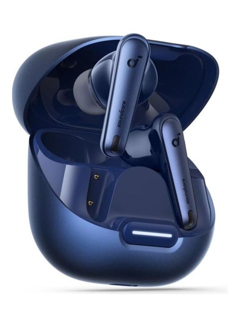 Liberty 4 NC Earbuds, 98.5 Percent Noise Reduction, Adaptive Cancelling To Ears And Environment, Hi-Res Sound, 50H Battery, Wireless Charging, Bluetooth 5.3 Navy Blue