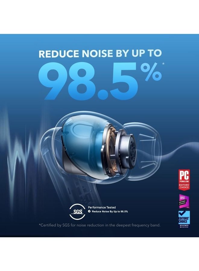 Liberty 4 NC Earbuds, 98.5 Percent Noise Reduction, Adaptive Cancelling To Ears And Environment, Hi-Res Sound, 50H Battery, Wireless Charging, Bluetooth 5.3 Navy Blue - v1692982999/N53432098A_2