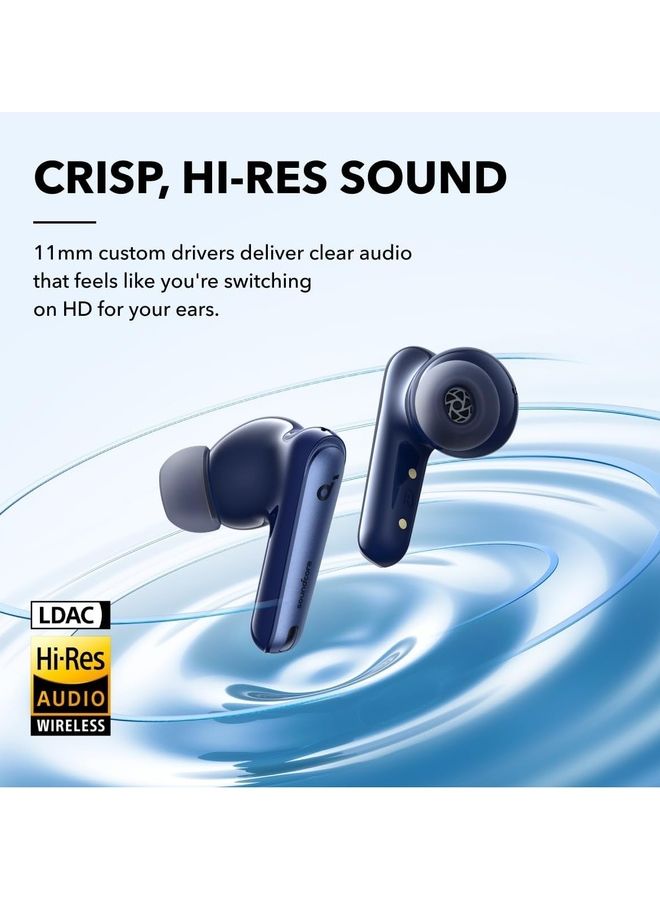 Liberty 4 NC Earbuds, 98.5 Percent Noise Reduction, Adaptive Cancelling To Ears And Environment, Hi-Res Sound, 50H Battery, Wireless Charging, Bluetooth 5.3 Navy Blue - v1692982999/N53432098A_4