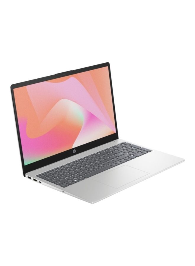 HP - 15-fd0021nx Laptop With 15.6 Inch Full HD Display, Intel Core i3-1315U Processor/4GB RAM DDR4/256GB SSD/DOS(Without Windows)/Intel UHD Graphics/  Natural English/Arabic Natural Silver - Image 1
