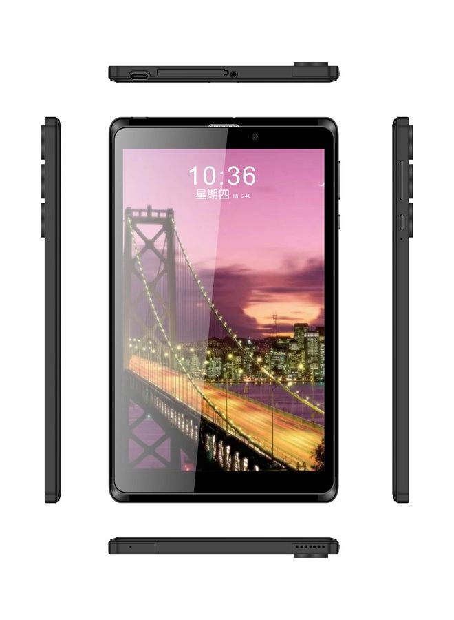 C idea - Android 8-Inch Smart Tablet IPS Screen 5G LTE Single SIM WiFi, Kids Tab Zoom Supported Tablet PC Black with Pre-installed Tempered Glass - Image 1