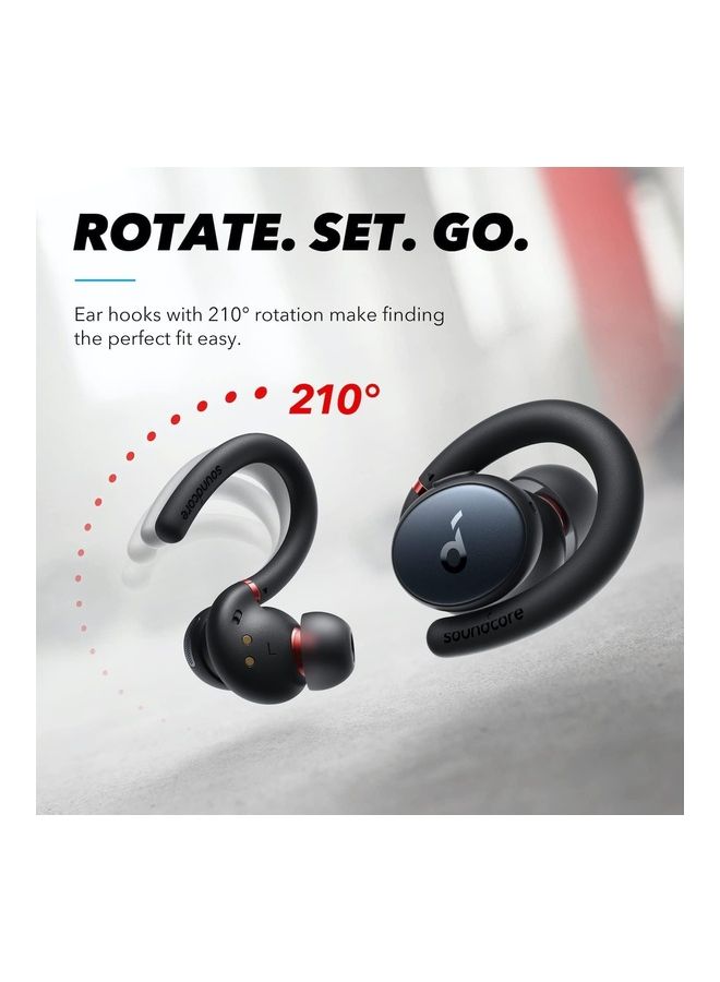 Soundcore - Sport X10 Bluetooth 5.2 Headphones For Sports, Rotating Ear Hooks, Deep Bass, IPX7 Water Protection, Sweatproof, 32 Hours Battery Black - Image 1