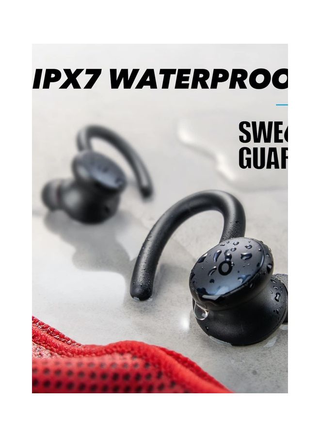 Soundcore - Sport X10 Bluetooth 5.2 Headphones For Sports, Rotating Ear Hooks, Deep Bass, IPX7 Water Protection, Sweatproof, 32 Hours Battery Black - Image 1