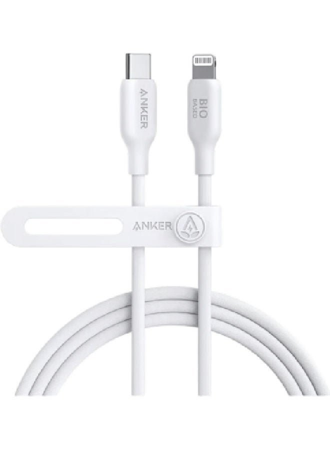 Anker - 542 USB-C to Lightning Bio-Based 6ft Cable A80B2H21 White White - Image 1