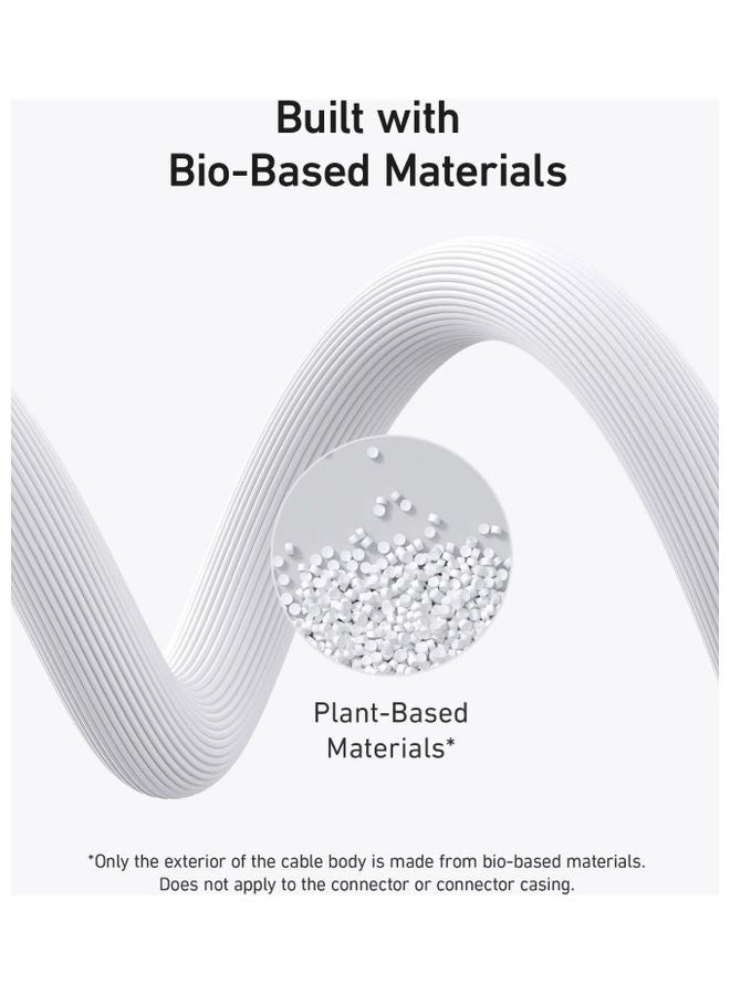 Anker - 542 USB-C to Lightning Bio-Based 6ft Cable A80B2H21 White White - Image 1
