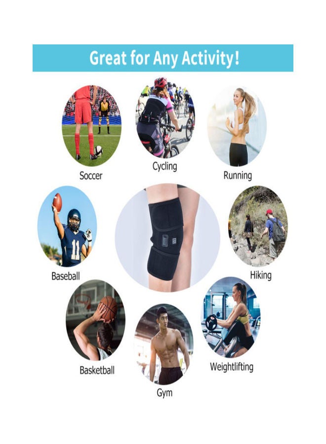 J&J Knee Heating Pads Brace Support Pads Thermal Heat Therapy Wrap Knee Massager  - Image 4