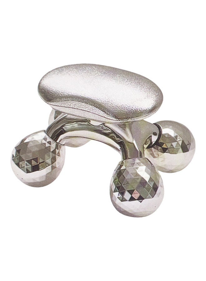 J&J 4D Mini Body And Face Roller Massager - Silver  - Image 1