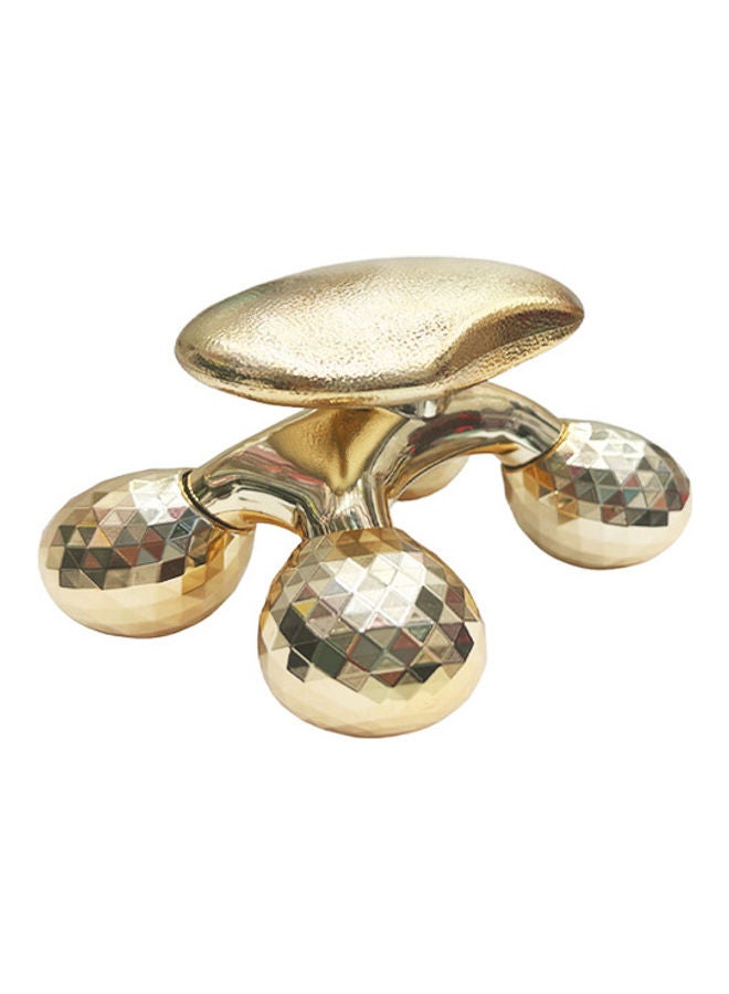 J&J 4D Mini Body And Face Roller Massager - Gold  - Image 1