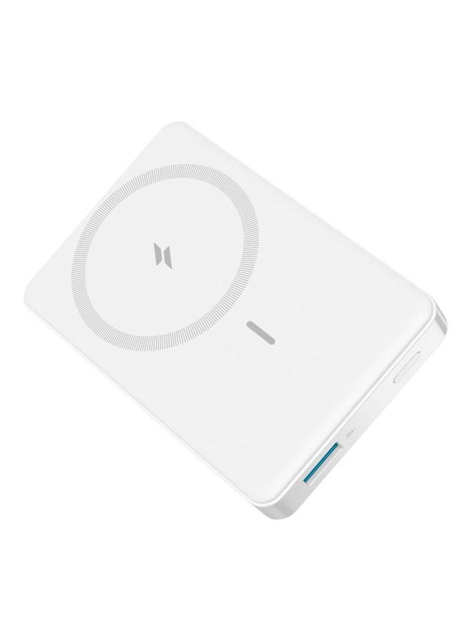Anker - 10000 mAh MagSafe Charging, 1-Port USB-C, 1-Port USB-A, 334 MagGo Battery (PowerCore 10K) White - Image 1