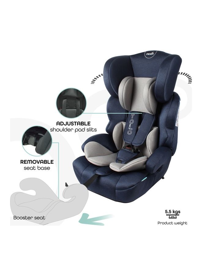 مون مقعد سيارة للأطفال Lofty مجموعة (1,2,3) - أزرق بحري - Image 3