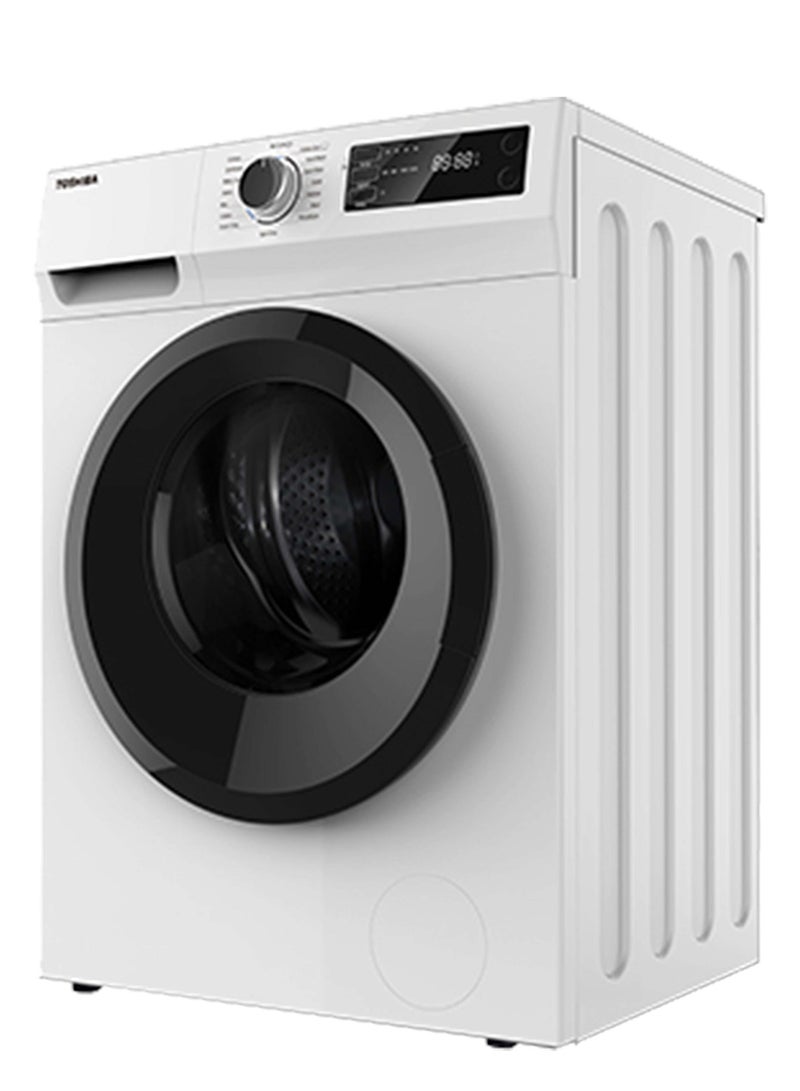 Toshiba - 7 Kg Front Load Washing Machine, 1200 RPM With ECO Cold Wash, 16 Program, Quick Wash Function, LED Display 7 kg TW-H80S2A(WK) White - Image 1
