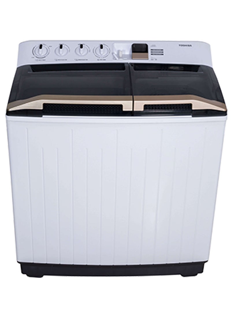 Toshiba 16 Kg Twin Tub Semi-Automatic Washer with Golden Soak Period, Ultra Spin and Golden Handle 16 kg VH-J170WA White  - Image 1