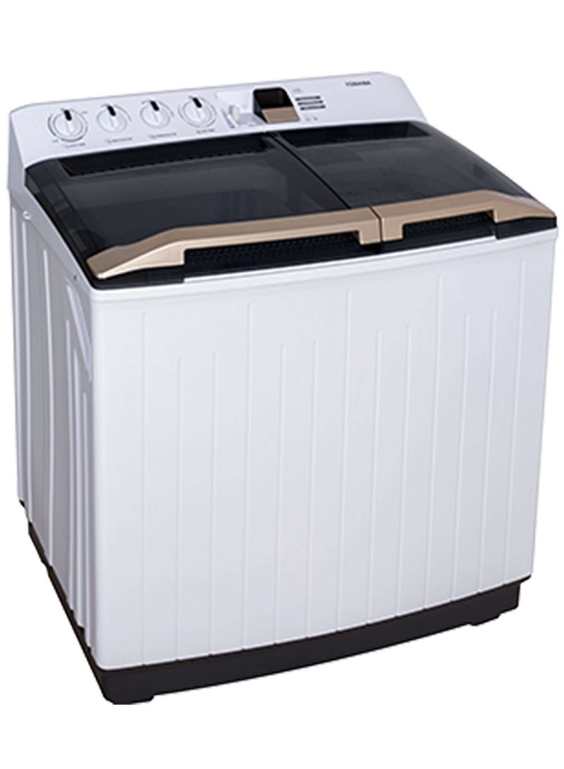 Toshiba 16 Kg Twin Tub Semi-Automatic Washer with Golden Soak Period, Ultra Spin and Golden Handle 16 kg VH-J170WA White  - Image 2