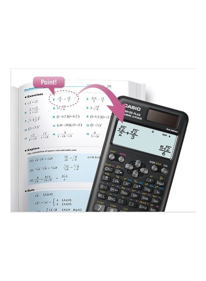 CASIO Fx-991ES Plus Dot Matrix Scientific Calculator Black - Image 4