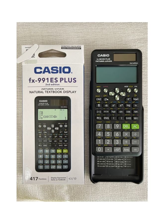 CASIO Fx-991ES Plus Dot Matrix Scientific Calculator Black - Image 1