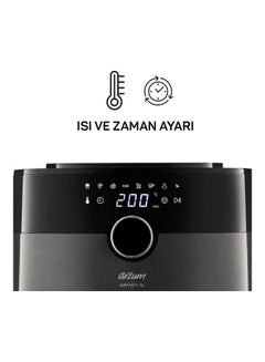 Arzum Airtasty XL Air Fryer 6 L 1750 W AR2074-B Black  - Image 3