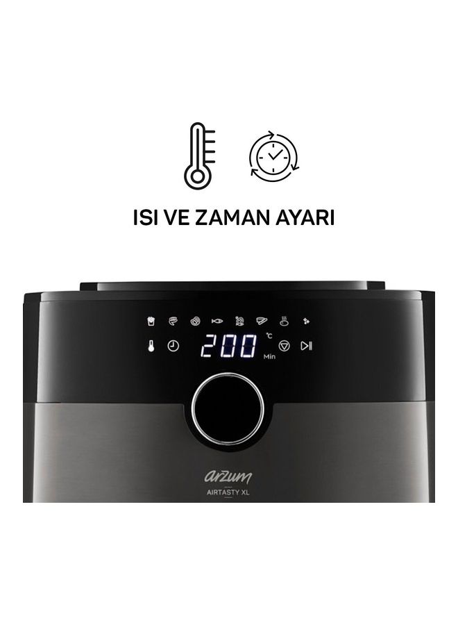 Arzum - Airtasty XL Air Fryer 6 L 1750 W AR2074-B Black - Image 1
