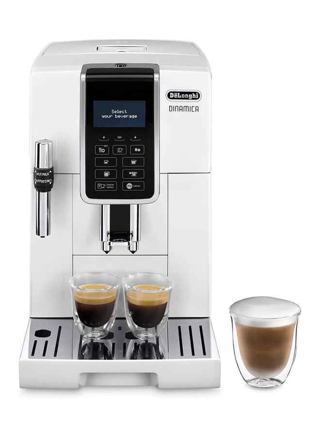 De'Longhi Dinamica, Fully Automatic Bean to Cup Espresso and Cappuccino Coffee Machine 1.8 L 1450 W ECAM 350.35.W White  - Image 1