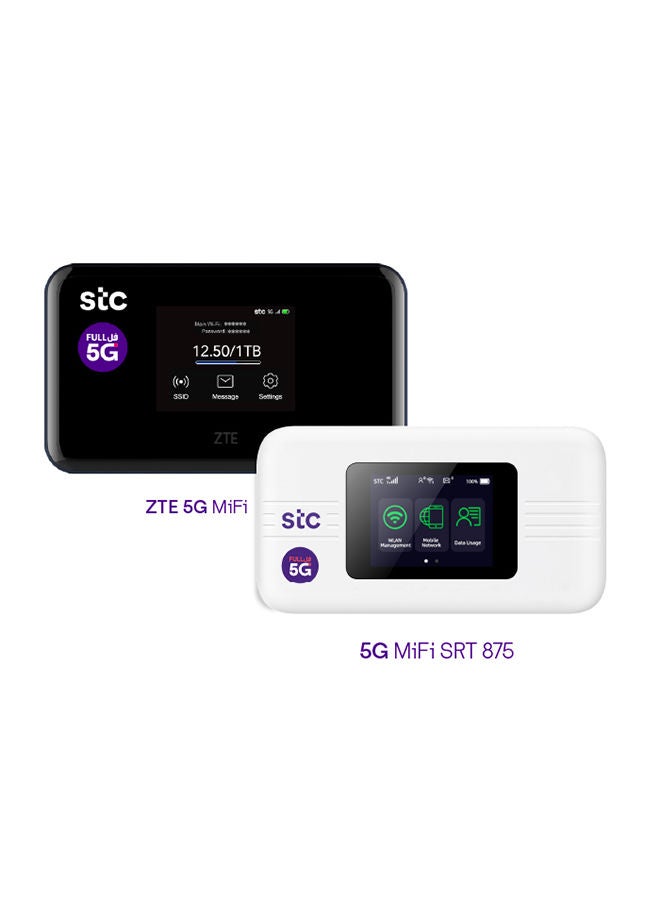 STC 5000.0 mAh Soyealink 5G Mobile Wi-Fi With Touch Screen White | Best ...