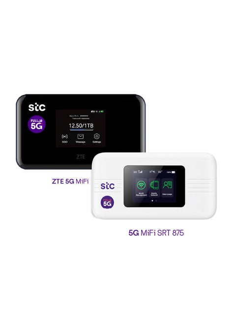 5000.0 mAh Soyealink 5G Mobile Wi-Fi With Touch Screen White