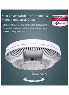 TP-LINK EAP620 HD AX1800 WiFi 6 Wireless Dual Band Ceiling Mount Access Point White  - Image 2