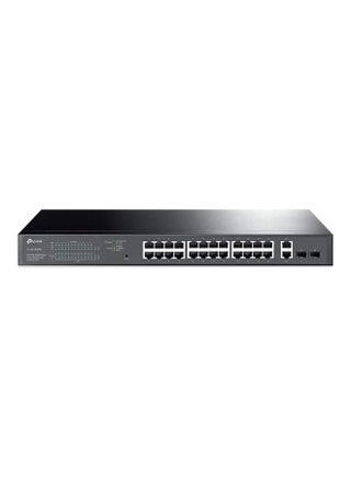 28-Port Gigabit PoE Easy Smart Switch (TL-SG1428PE) - 24 x PoE+ @250W, 2 x SFP, Rackmount, Limited Lifetime Protection,Works w/ Omada EAPs Black - v1693244171/N53432753A_1