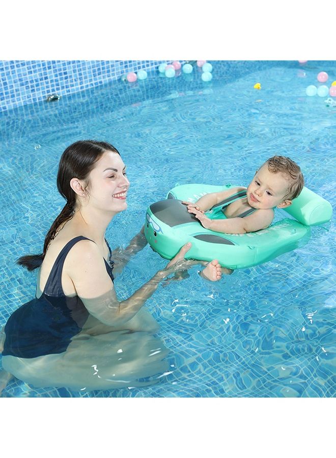 Rock Pow Swimming Inflatable Baby Pool Float Ring Newest With Sun Protection Canopy Add Tail No Flip Over For Age Of 3-24 Months - Image 4