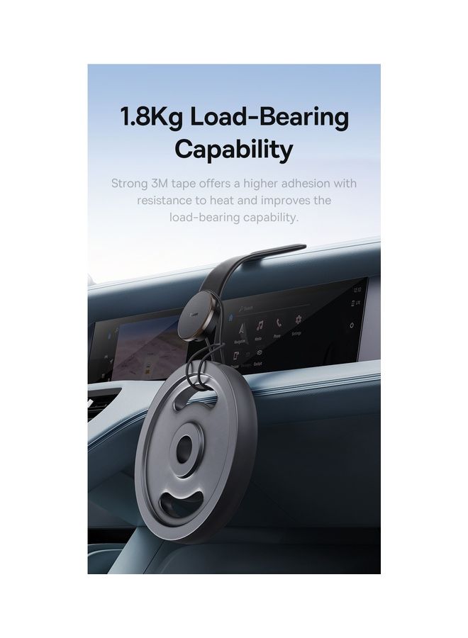 15W Wireless MagSafe Car Mount Charger – High-Quality Magnetic Fast Charger With Stable Grip For iPhone 16 Pro Max/Plus, 15 Pro Max/Plus, 14, 13, 12, Samsung S25/S24/S23, Ultra-Fast Charging, Qi-Certified, Adjustable Viewing Angle, Dashboard Mount, Compatible with Tesla, SUVs, Trucks, Universal Fit, Compact Design, Durable Build, Anti-Slip, Heat Resistant, Easy Installation, Wireless Car Charger Holder, Hands-Free Charging, Safe and Secure Black