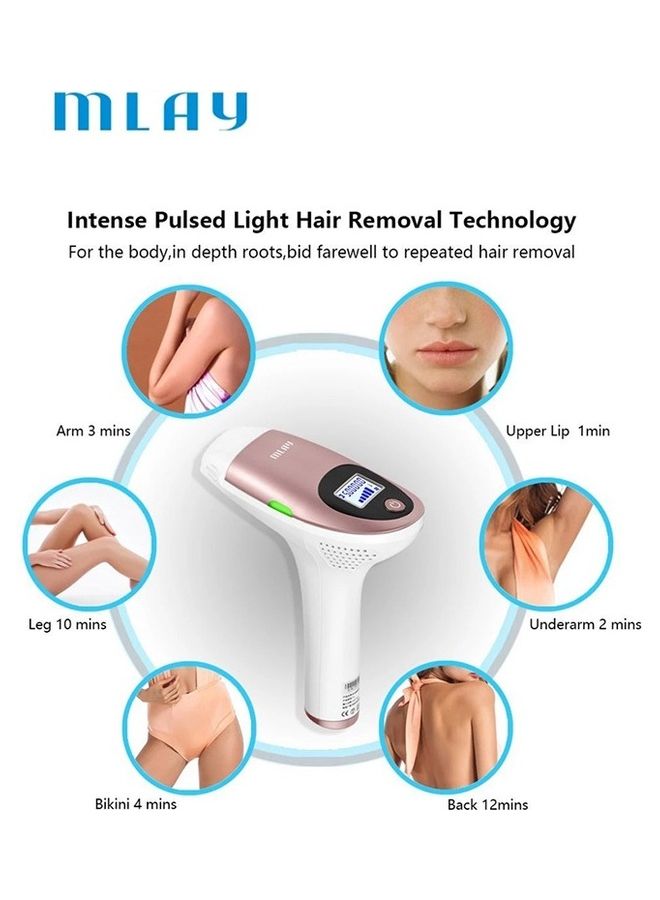 MLAY IPL Permanent Painless Hair Removal Device With Lamp x 2 Pink - Image 2