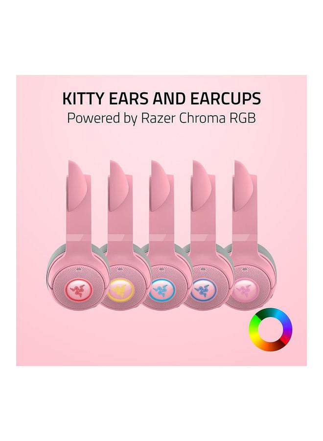 RAZER - Razer Kraken Kitty V2 BT - Wireless Bluetooth RGB Headset with Kitty Ears - Image 1
