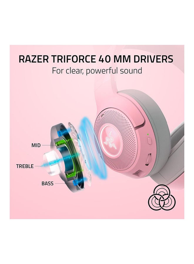 RAZER - Razer Kraken Kitty V2 BT - Wireless Bluetooth RGB Headset with Kitty Ears - Image 1