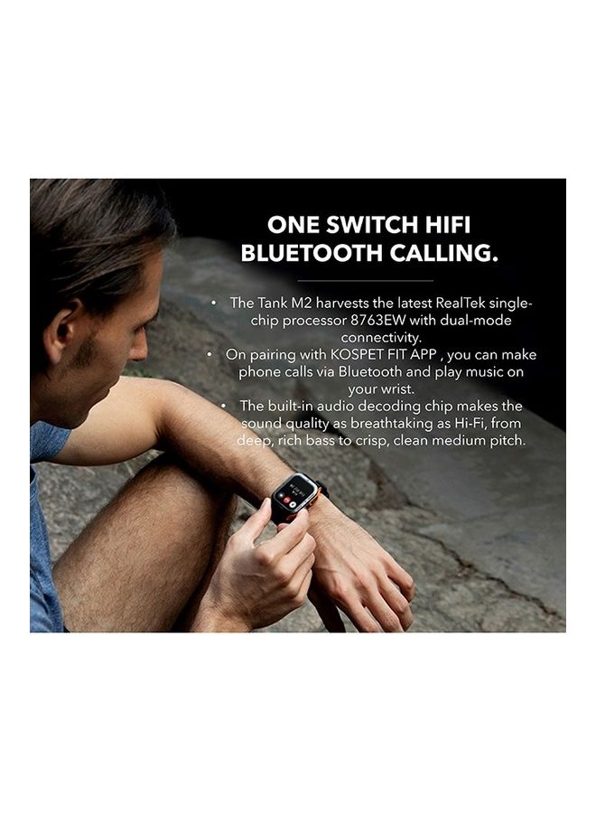 KOSPET - Tank M2 Bluetooth Answer Make Call Smart Watches For Men 5 ATM US Military Certified With 70 Sport Modes 1.85 Inch For Android IOS IPhones With Heart Rate Blood Pressure Black - Image 1