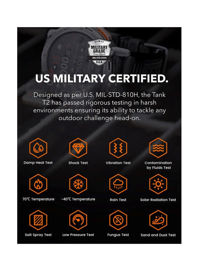 KOSPET - Tank T2 1.43 Inch Amoled Always On Display Bluetooth Answer Make Call Smart Watches For Men 5 ATM US Military Certified With 70 Sport Modes For Android IOS Iphones Silicone Band, Silver - Image 1