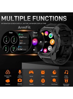 ArmFit Dream Smartwatch For Men With AMOLED Always On Display Bluetooth Calling Waterproof Fitness Watches For Android iOS Black  - Image 4