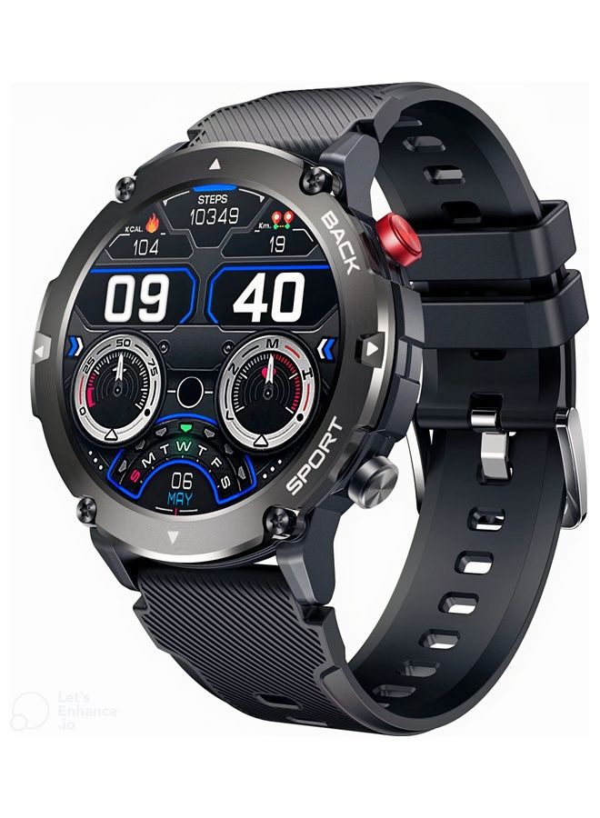 ArmFit - Smart Watch For Men Code21 With Bluetooth Calling And Fitness Tracker Waterproof 20 Sports Mode Black - Image 1