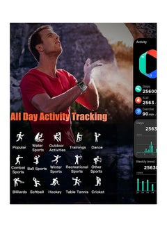 ArmFit Smart Watch For Men With Bluetooth Calling And Fitness Tracker Waterproof Black  - Image 4