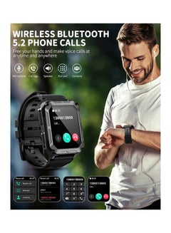 ArmFit Smart Watch For Men With Bluetooth Calling And Fitness Tracker Waterproof Black  - Image 5