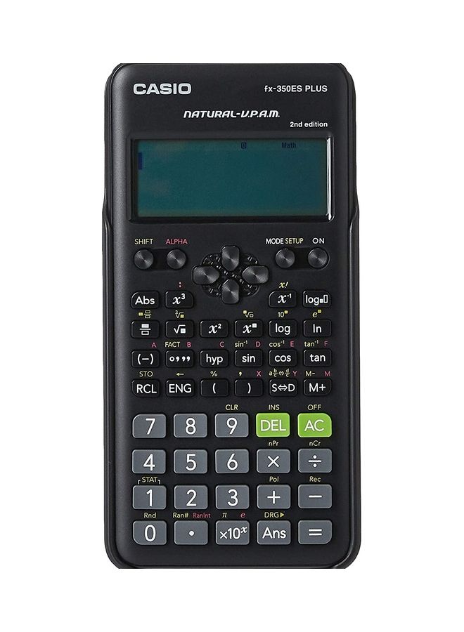 كاسيو - الآلة الحاسبة العلمية FX-350ES Plus - علمية - 252 وظيفة، حاسبة مدرسية ورسومية - Image 1