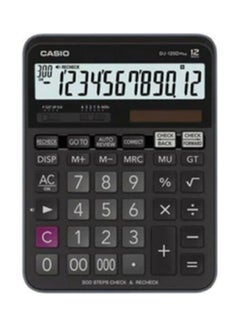 CASIO 12-Digit Basic Calculator 300 Steps Check & Recheck Black  - Image 4