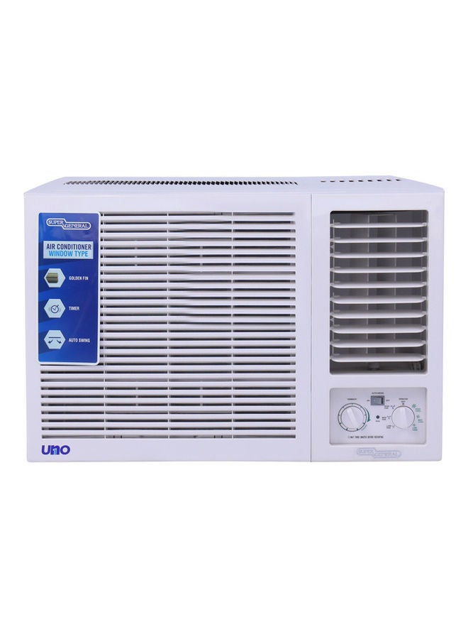 SUPER GENERAL 1.5 Ton 18000 BTU Window Air Conditioner with Rotary Compressor 18000BTU KSGA18 KSGA18NE White  - Image 1