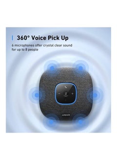 Anker PowerConf S3 Speakerphone Plus 6 Mics, Enhanced Voice Pickup, 24H Call Time, App Control, Bluetooth 5, USB C, Conference Speaker Compatible With Leading Platforms, Home Office Black  - Image 2