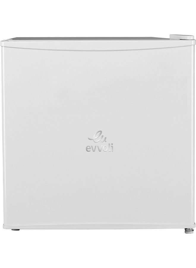 evvoli Mini Fridge, 50 Liters, Seperated Chiller Compartment, Adjustable Leg, Reversible Door, Defrost Type EVRFM-50W White  - Image 1