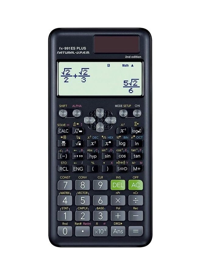كاسيو FX-991ES Plus 2nd Edition Scientific Calculator Black - Image 1