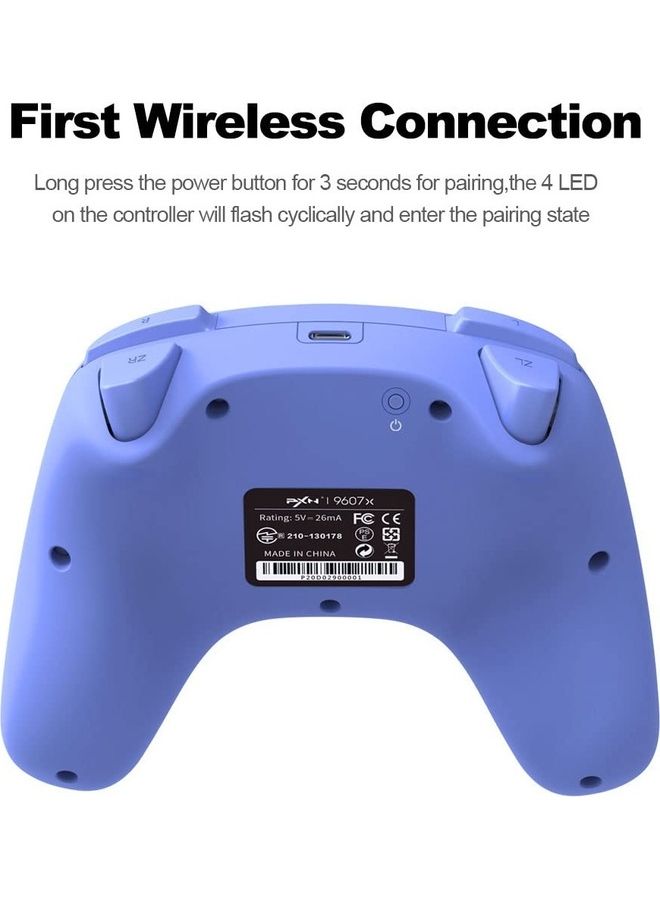 بي اكس ان - 9607X - وحدة تحكم لاسلكية Switch، عصا تحكم Switch Pro Controller Gamepad، تدعم NFC / Amibo / Turbo Screenshot / Gyrox Axis والاهتزاز المزدوج، وحدة تحكم Switch لجهاز Nintendo Switch/Lite/OLED - Image 1