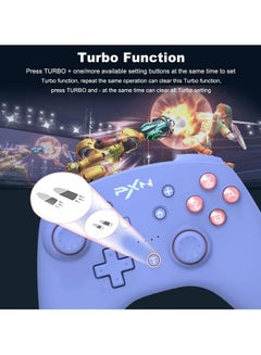 9607X - Wireless Switch Controller, Switch Pro Controller Gamepad Joystick, Support NFC / Amibo / Turbo Screenshot /Gyrox Axis and Dual Vibration, Switch controller for Nintendo Switch/Lite/OLED - v1693498183/N53433846A_6