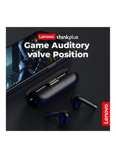 Lenovo Thinkplus Wireless Bluetooth Headphones Noise Reduction 300mAH Long Stand By Headset Dual HD Mic Black  - Image 2