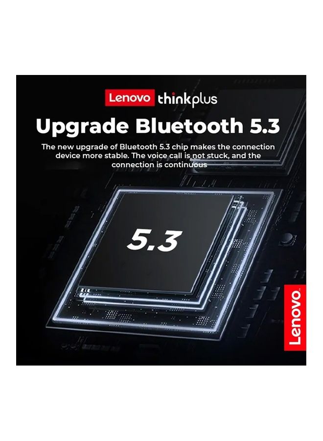 Lenovo Thinkplus Wireless Bluetooth Headphones Noise Reduction 300mAH Long Stand By Headset Dual HD Mic Black - Image 3